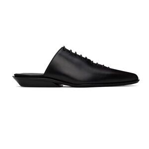 NWT Ann Demeulemeester Black River Lace-Up Mules SZ 37.5